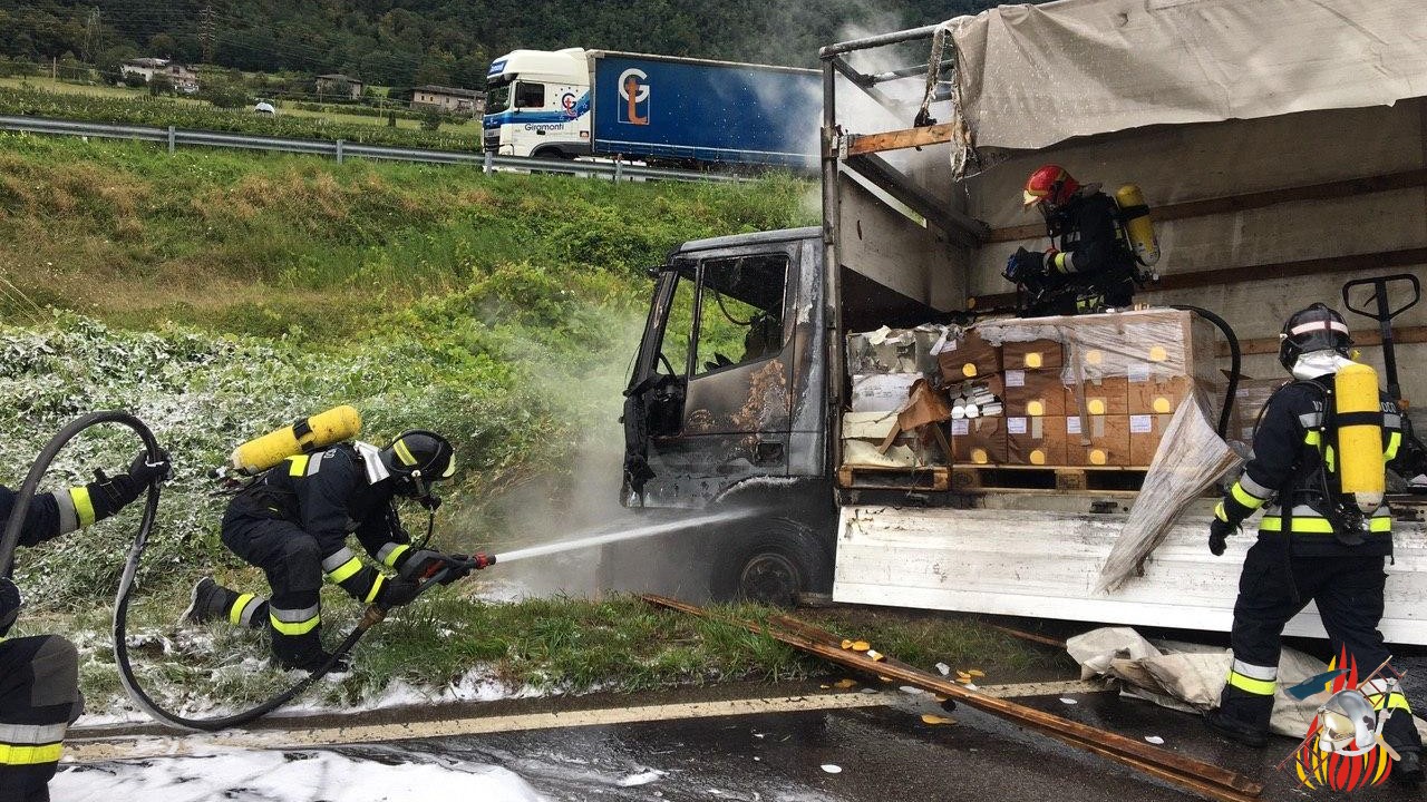 Incendio camion